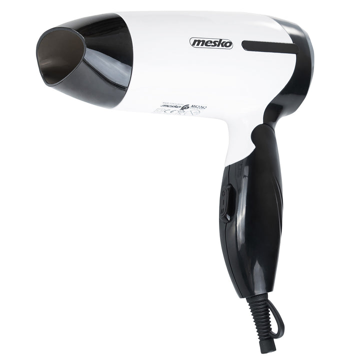 Mesko MS 2262 Travel Hair Dryer Folding Handle Hot Air Flow 2 Powers 1000W Lightweight