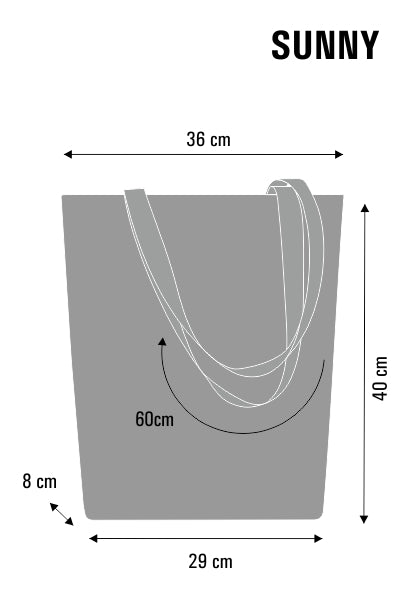 Sac à bandoulière zippé A4 Shopper Pocket résistant aux intempéries