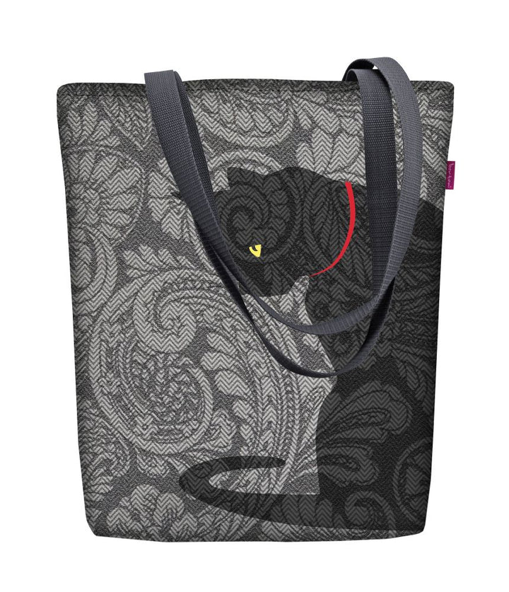 Sunny Schultertasche mit Reißverschlus Damen Shopper 36x40 cm (passend für A4) Tragetasche Stofftasche Tasche mit Motiv Kleks