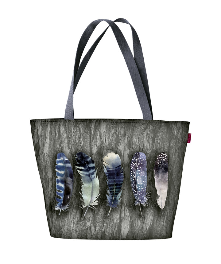 Bertoni Holi Shoulder Bag with Zipper Ladies Shopper Suitable for A4 Tote Bag with Motif Fly Away