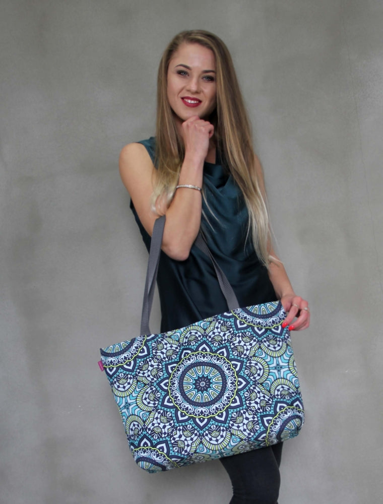 Holi Schultertasche mit Reißverschlus Damen Shopper Passend für A4 Tragetasche Tasche mit Motiv Anais