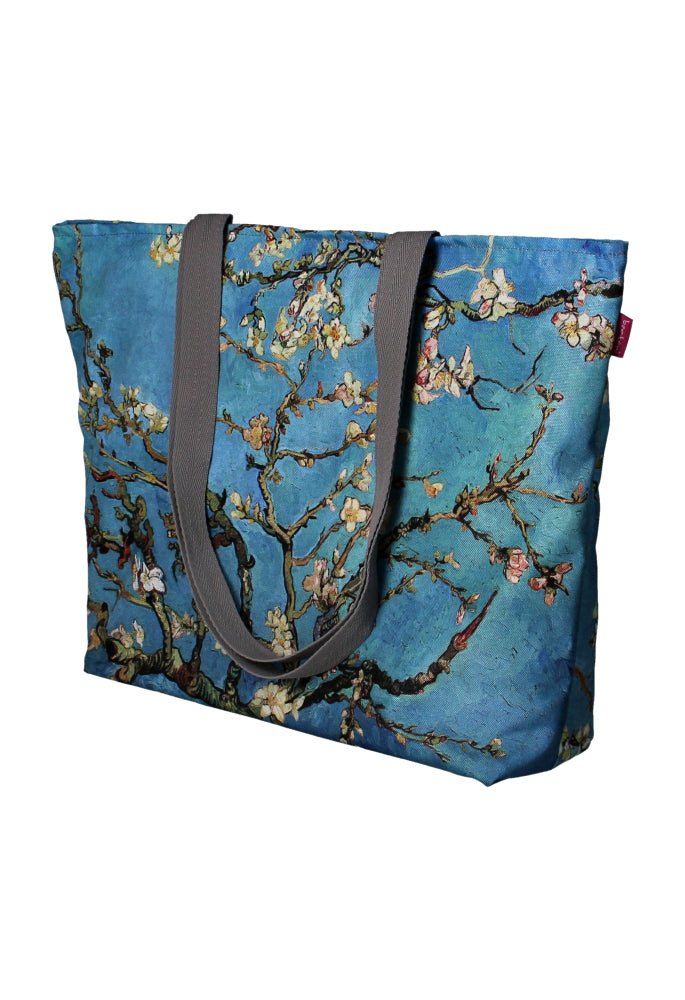 Bertoni Holi Sac à bandoulière avec fermeture éclair pour femme pour sac fourre-tout A4 avec motif amande