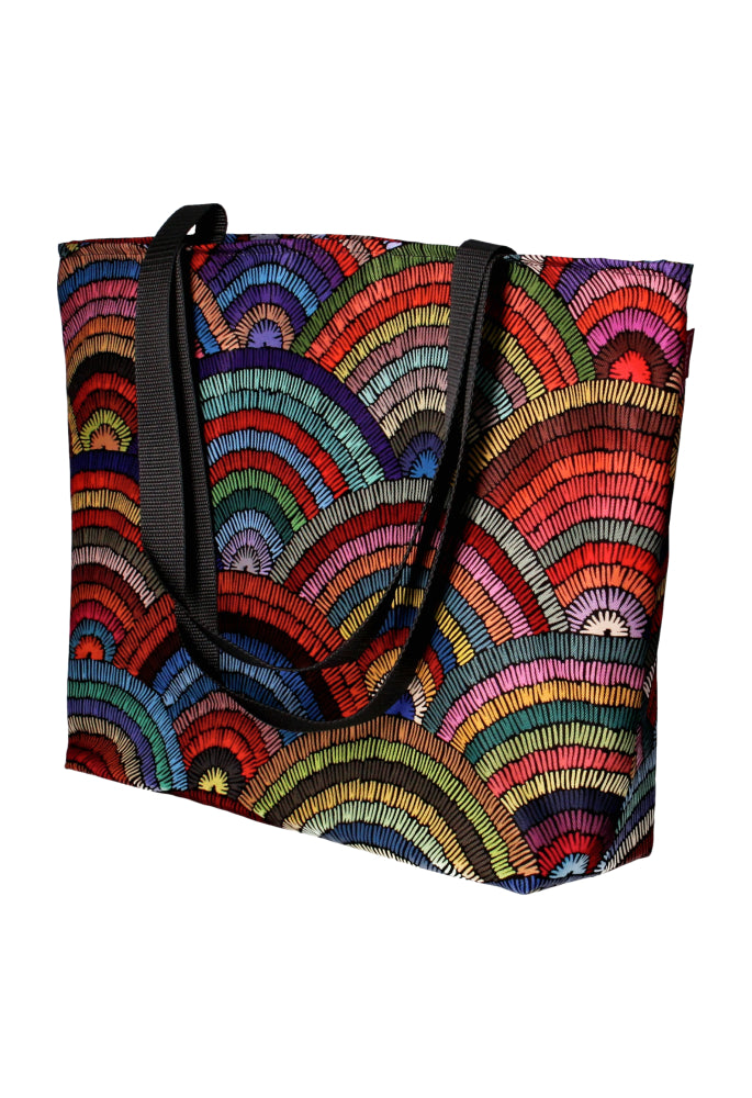 Holi Borsa a tracolla con Zipper Ladies Shopper adatto per A4 Borsa da trasporto con motivo Rumba