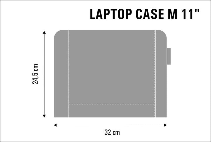 Bertoni - Laptophoes/Tas voor Notebookhoes - Notebooktas vilten tas vilten tas 11" Driehoek