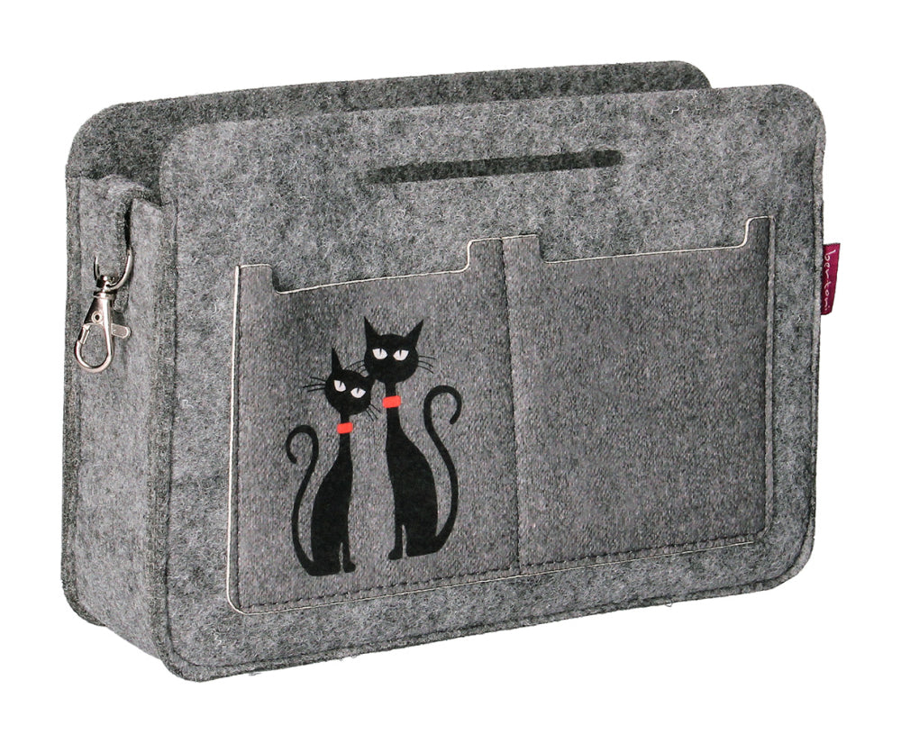 Premium Taschenorganizer Handtaschenordner Handtaschen Organizer Tasche Organizer Filz Schwarze Katzen