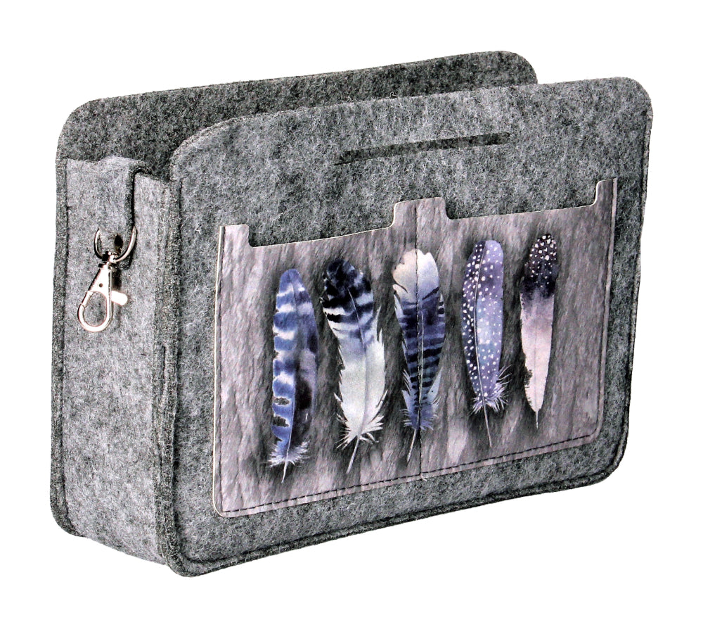 Felt Bag Organizer Toiletry Bag with Zipper Cosmetic Bag for Makeup Organizer Fly Away