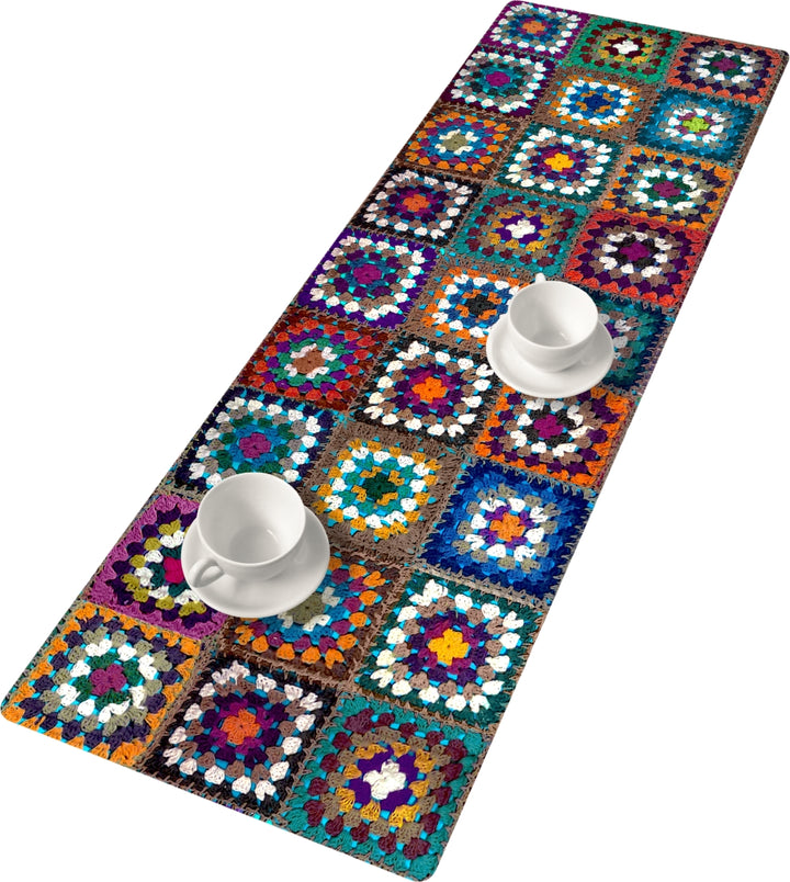 Camino de Mesa Cinta de Fieltro con Patrón Decoración de Mesa Fácil Cuidado 95 x 33 cm Frania