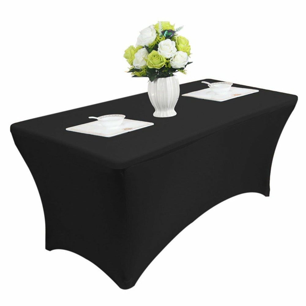 Tischdecke Catering Tischabdeckung Spandex Schwarz GreenBlue 180x75x74cm GB372