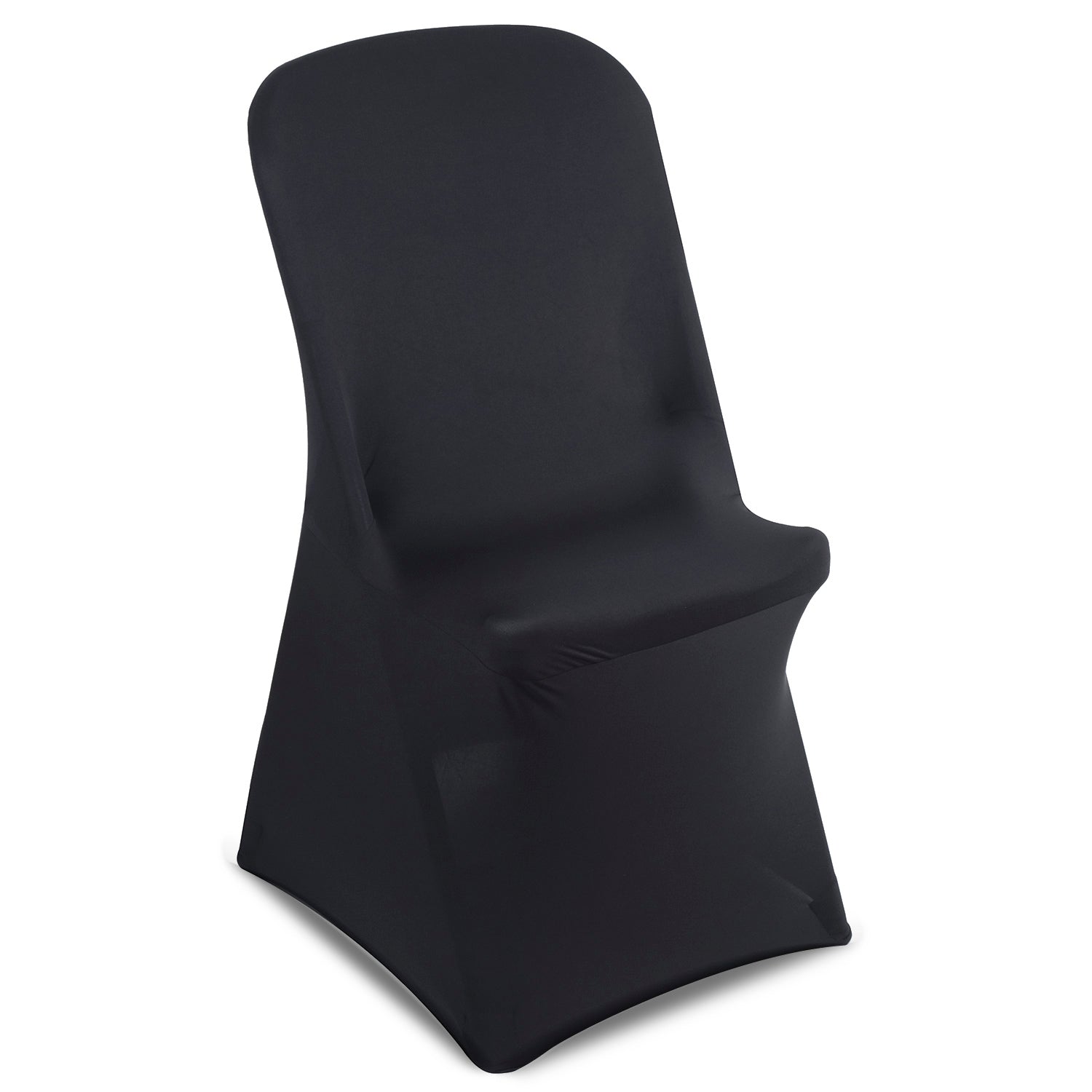 Housse élastique noire pour chaise de réception pliante