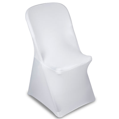 GreenBlue GB374 Weißer Catering-Stuhl, flexibler Materialbezug, 88 x 50 x 45 cm, Spandex