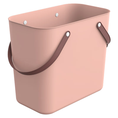 Sac shopping en plastique Rotho Albula Multibag Classic 25l couleur rose