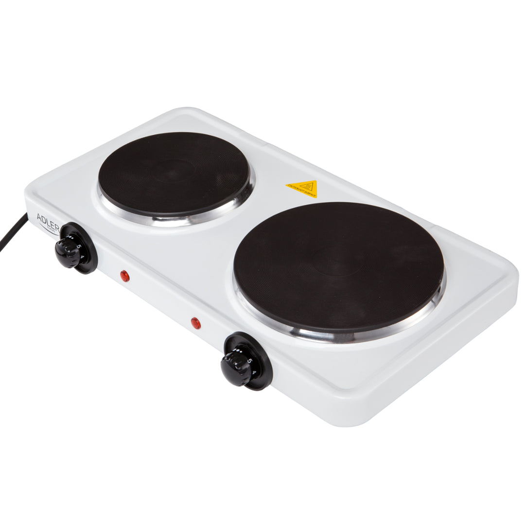 Adler AD 6504 Cocina Eléctrica de Dos Fuegos Cocina para Acampada Camping 2500 W