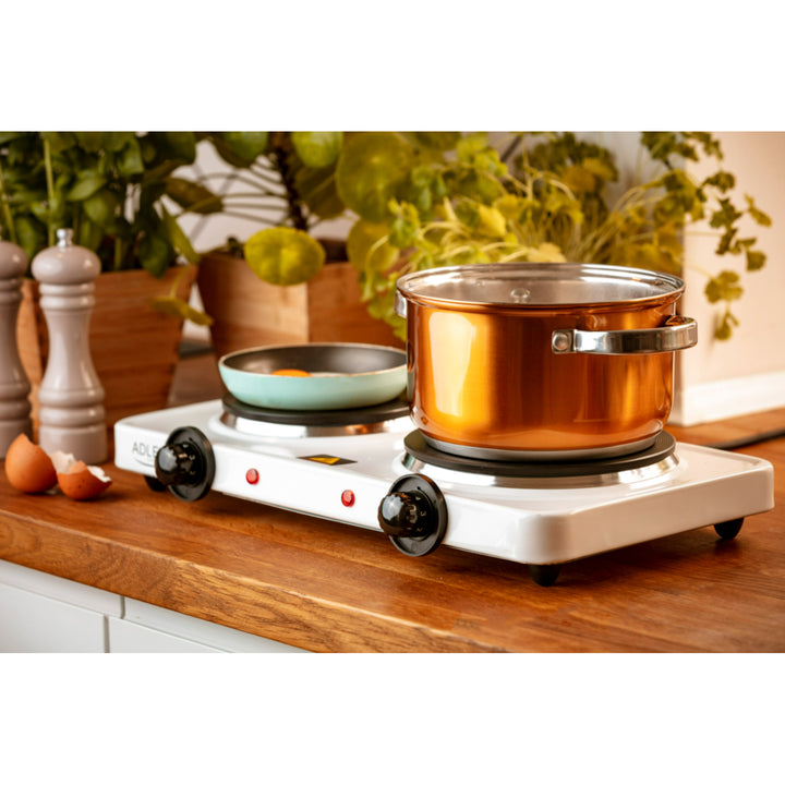 Cuisinière électrique à double brûleur Adler AD 6504 2500 W