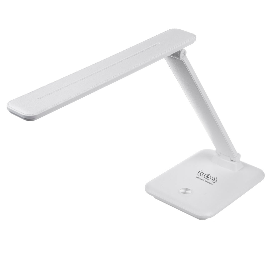 Dimbare LED-bureaulamp 9W met inductie Qi-oplader