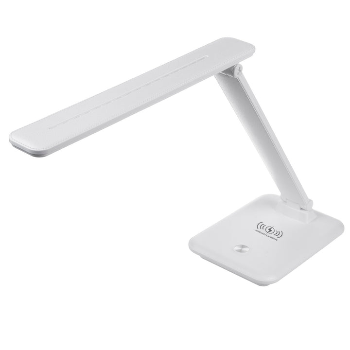 Maclean MCE616 Dimmable LED Desk Lamp Desk Lamp 9W with Induction Qi Charger Adjustable Ligth Temperature White