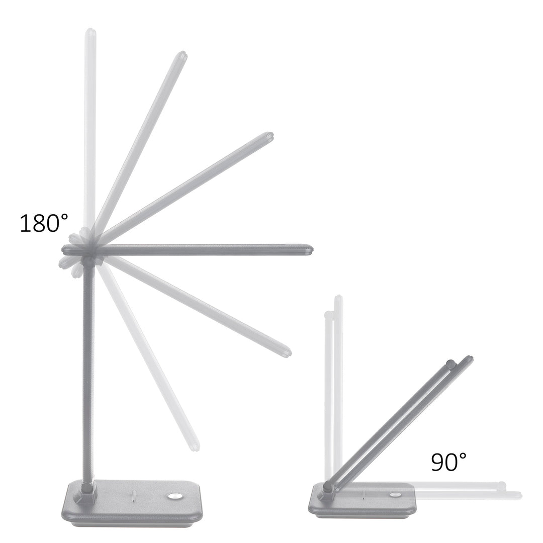 Dimbare LED-bureaulamp 9W met inductie Qi-oplader