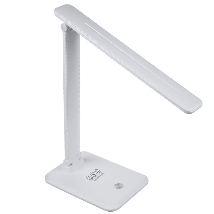 Lampe de bureau LED à intensité variable Lampe de bureau 9W avec chargeur Qi à induction