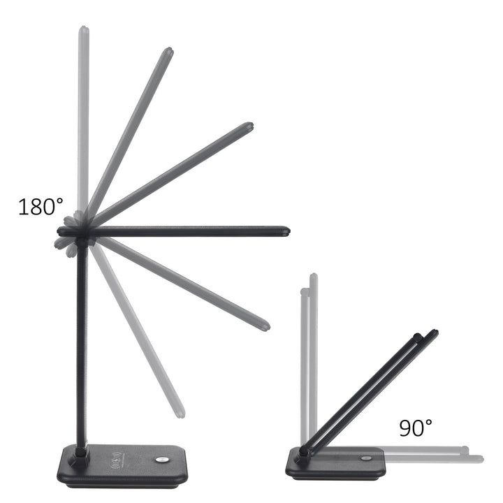 Dimbare LED-bureaulamp 9W met inductie Qi-oplader