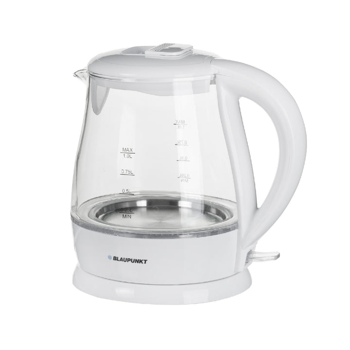 Wireless Kettle Glass 1L Overheating Protection Swivel Base LED Backlight