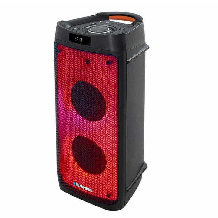 PartyBox draagbare Bluetooth-luidspreker met Karaoke-functie Gitaar-ingang TWS Radio AUX USB microSD Afstandsbediening Disco LED-verlichting