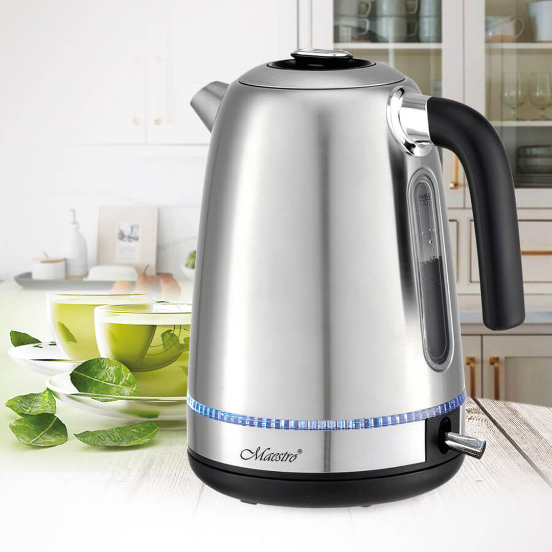 Maestro MR-050 Electric Water Kettle 1.7L 2200W Cordless Automatic Shut-Off Overheating Protection Illuminated