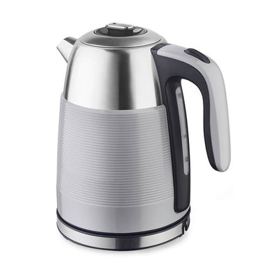 Maestro MR-051 Cordless Electric Water Kettle 1.7L - Grey Stainless Steel Surriscaldamento Protection Stylish