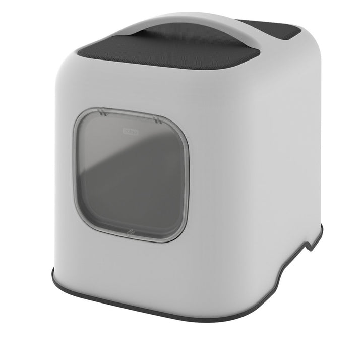 Rotho MyPet Cat Litter Box - Toilet - Lidded with Scoop Modern Design