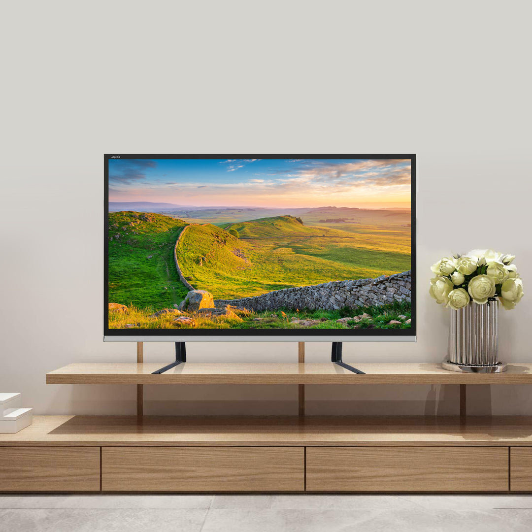 Tischstandfuß Universeller Tisch-TV-Ständer TV Monitor Standard Tisch Schreibtisch TV Fuß Bildschirm 32-70 Zoll VESA 800x500 bis 50kg