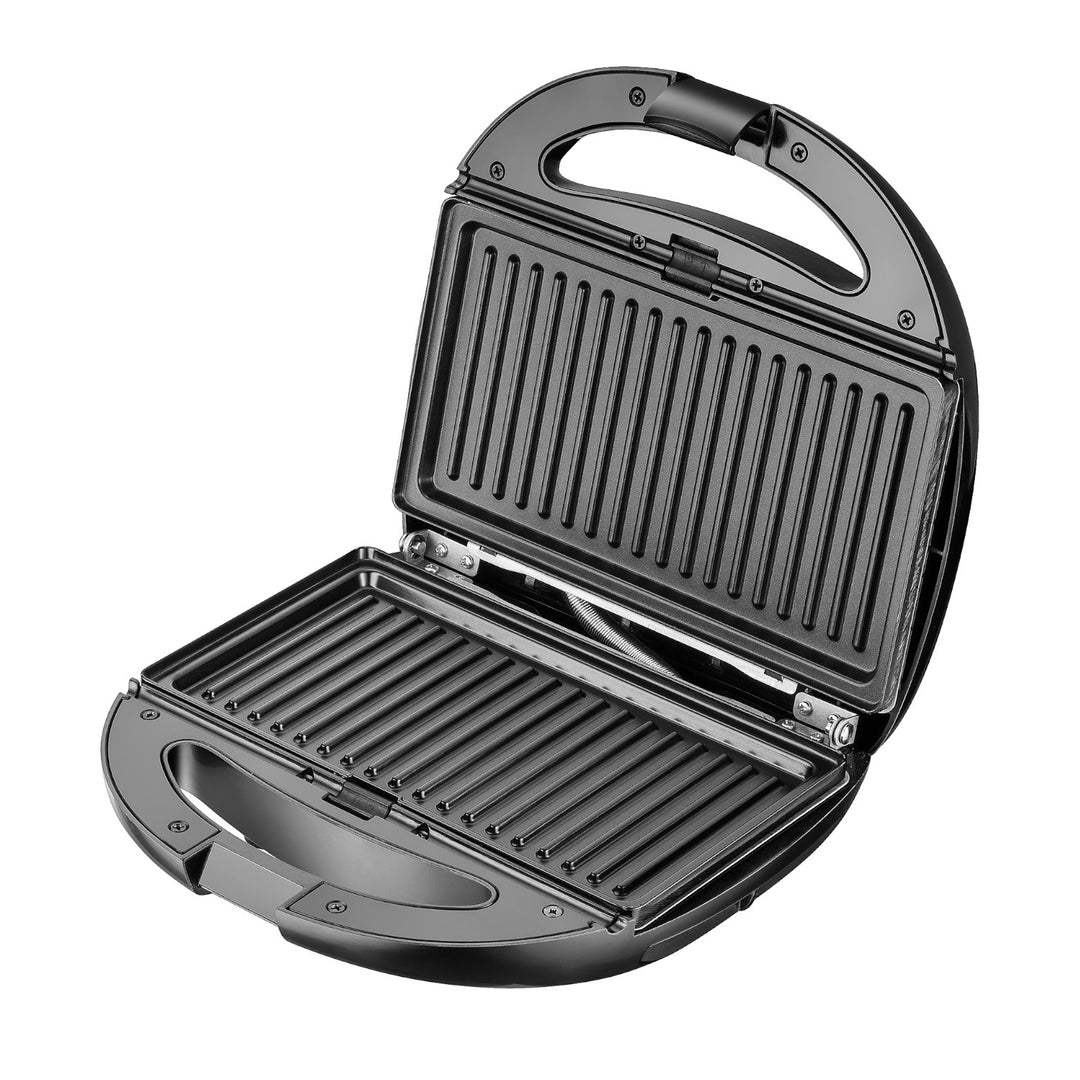 Sandwichmaker Multifunktionales Backgerät 6 Wechselplatten Elektrischer Sandwichtoaster Kontaktgrill Toaster Waffelplatte max. 1200 W