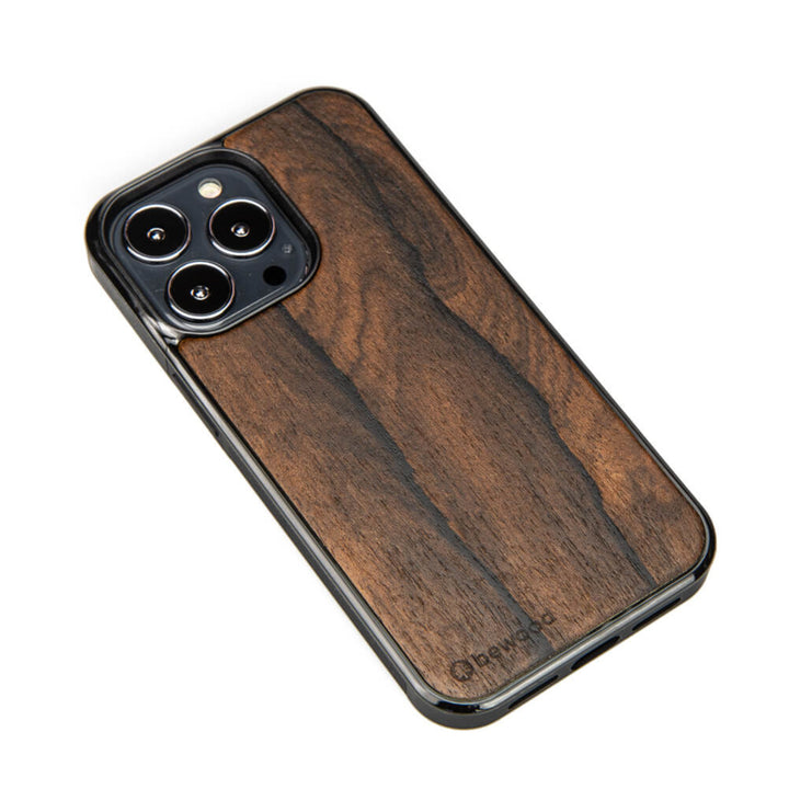 Bewood - Hoesje voor mobiele telefoon IPhone 13 Pro | Houten hoesje Ziricote