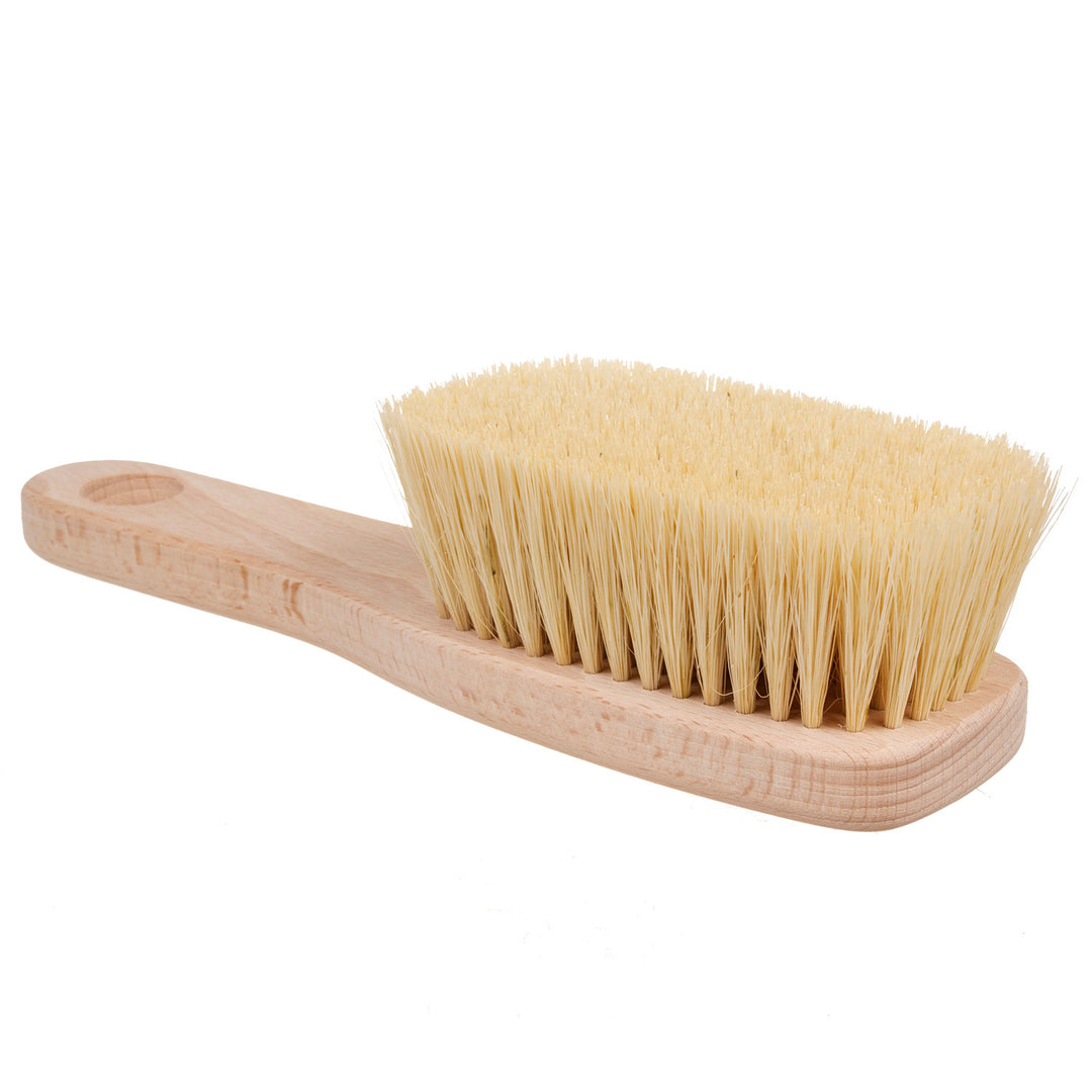 Brosse avec manche pour le massage du corps, poils de sanglier