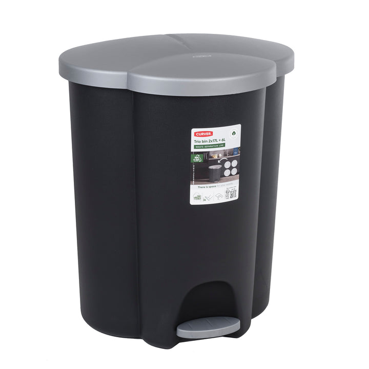 Cubo de basura Curver Trio 40L V2 contenenedores 40L