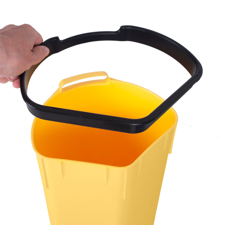 CURVER Waste Rubbish Can 40L Pedal Sorting Garbage Can Waste 3 Compartments Waste Separation System Inner Plastic Bucket