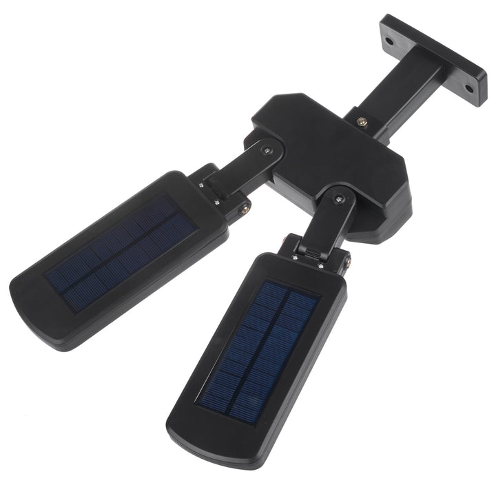 Farola LED solar con sensor de movimiento y mando a distancia Maclean IP54, 5W, 2x450lm, 6500K, Li-ion 2400 mAh, 3 modos de funcionamiento MCE447