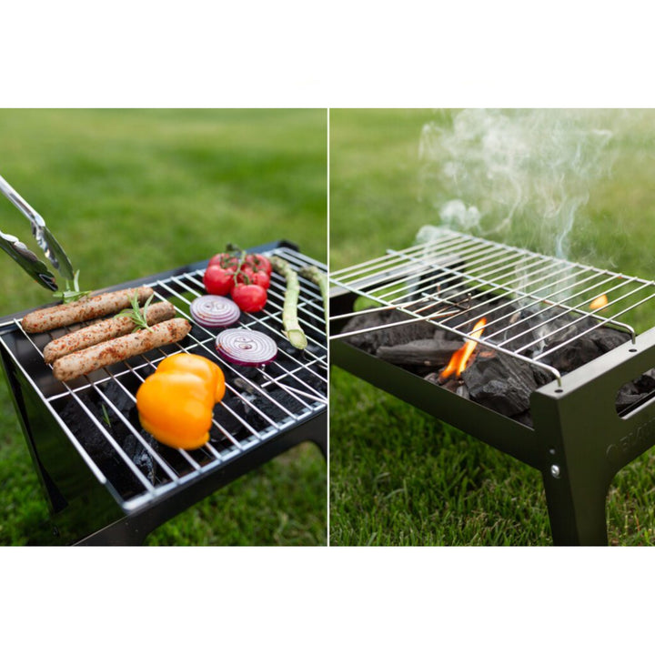 Barbacoa plegable Camping Travel Portable Charcoal Garden