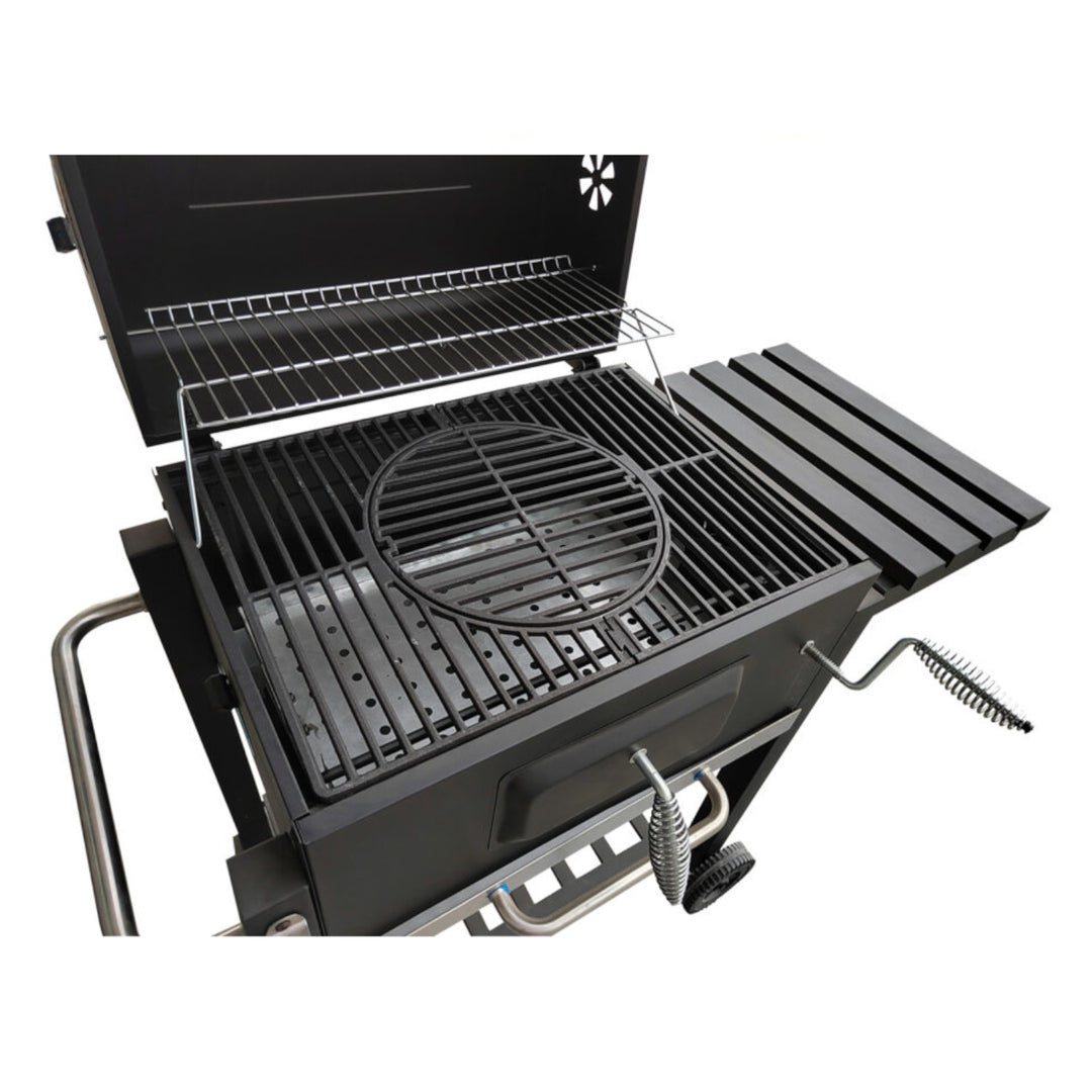 Grill de jardin avec étagère et thermomètre intégré Blaupunkt GC601