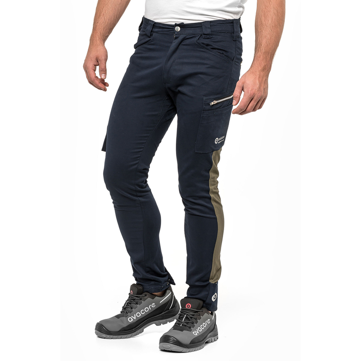 Pantalon de taille TUBBOS en bleu marine/olive, taille 48