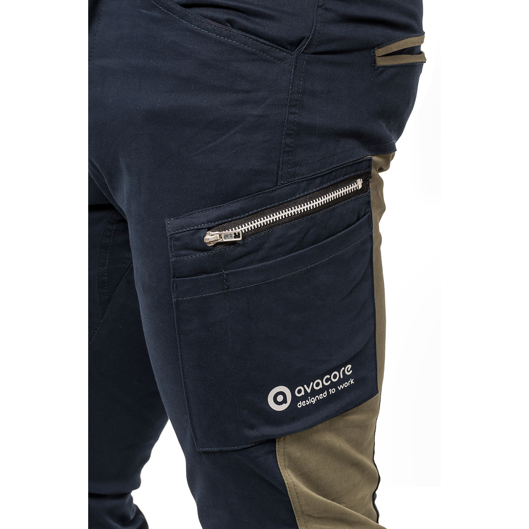 Pantalon de taille TUBBOS en bleu marine/olive, taille 48