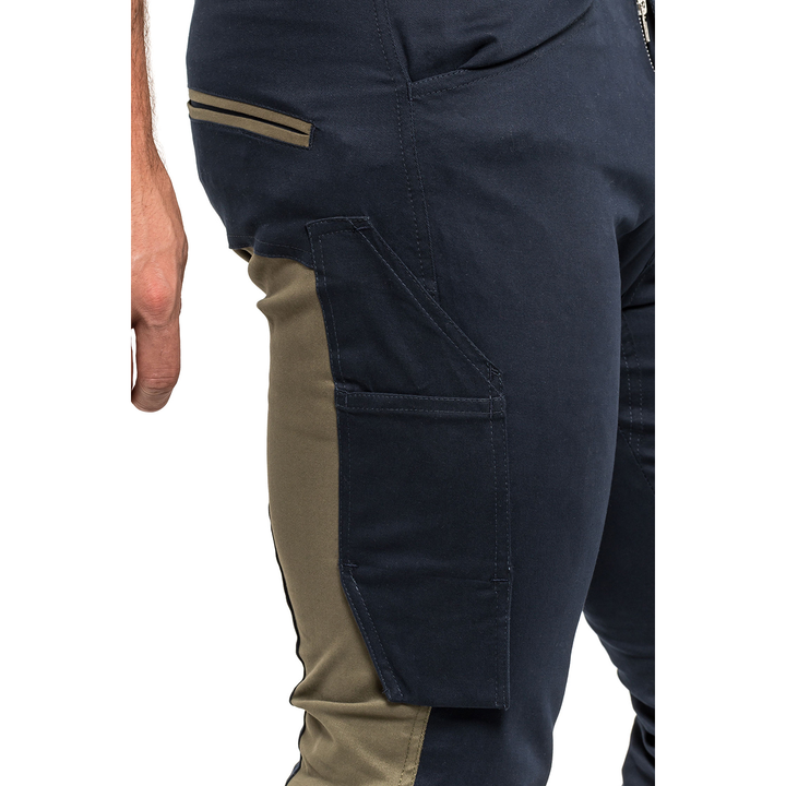 Pantalon de taille TUBBOS en bleu marine/olive, taille 48