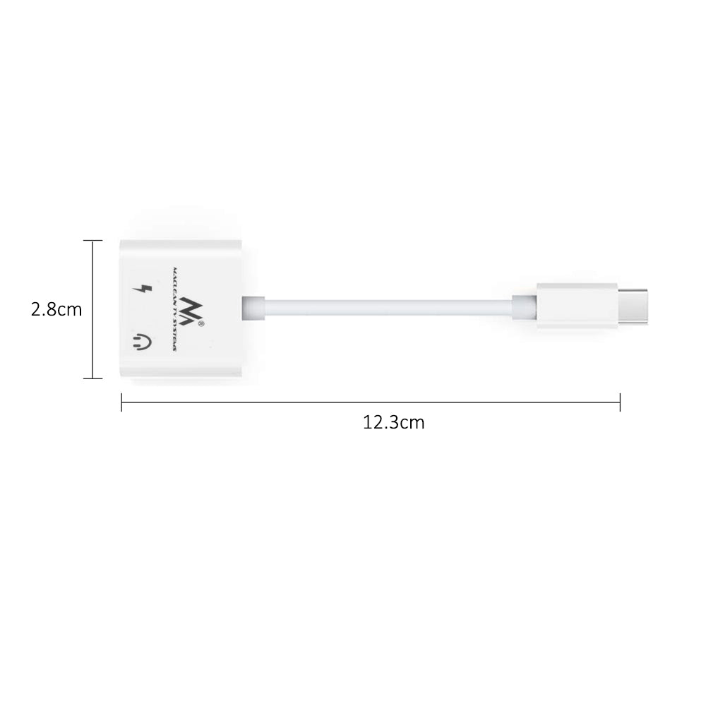 Cable Adapter USB Type-C 3.5mm Mini Jack Audio Power Delivery PD 30W