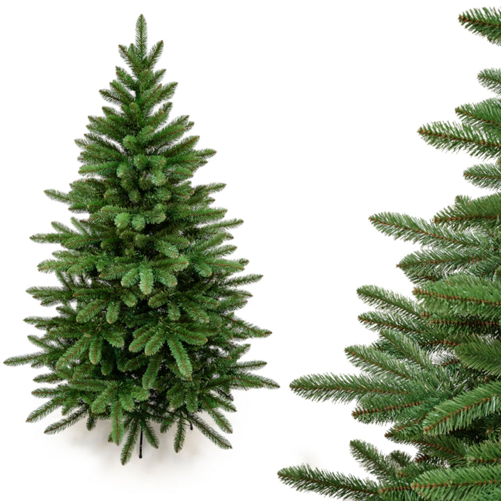 Artificial Christmas Tree Spanish Fir 190cm PVC Xmas Metal Stand