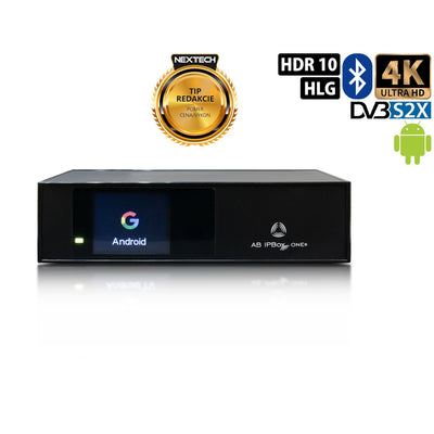 AB IPBox ONE Tuner 4K UHD Android-ontvanger 1x DVB-S2X