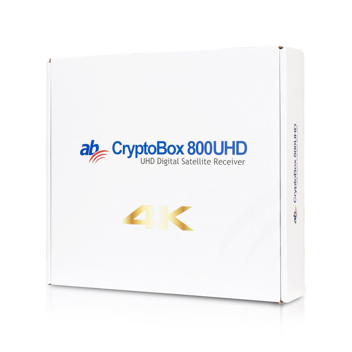 Récepteur AB Cryptobox 800 UHD / AB CR800UHD 4K - UHD Combinaison d'un récepteur satellite numérique et d'un lecteur multimédia