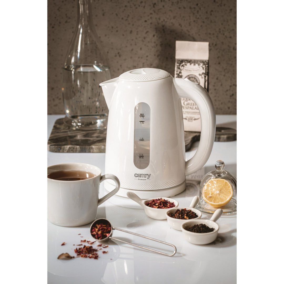 Electric Kettle 1,7 L 2200W Water Level Indicator Auto Turn Off Swivel Base