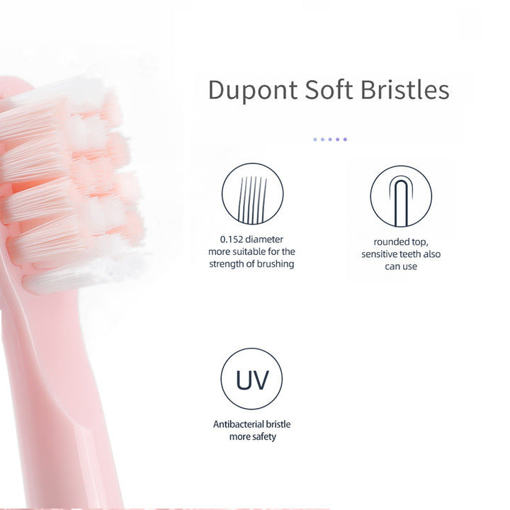 Brosse à dents sonique SEAGO, rose, batterie 700 mAh, 5 modes, 3 embouts, SG-2303 Pink