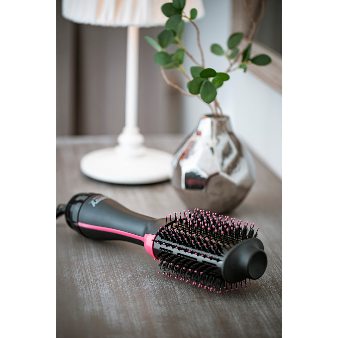 Camry CR 2025 Hair Styler 3in1 Brush Dryer Ceramic Coating Nylon Bristles Straightener Styler Blow Dry Modelling HQ