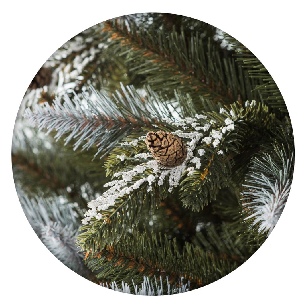 Premium PVC Weihnachtsbaum Verschneite Fichte mit PE-Zweigen 180