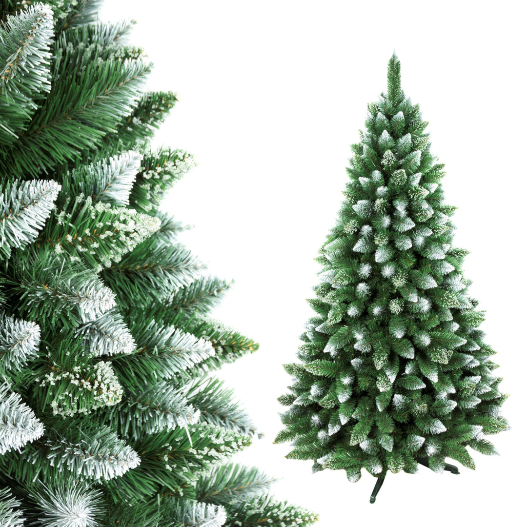 Damich Diamond Kunstkerstboom 160cm Kerstboom met Standaard Sneeuweffect PVC Decoratie Kerstdecoratie