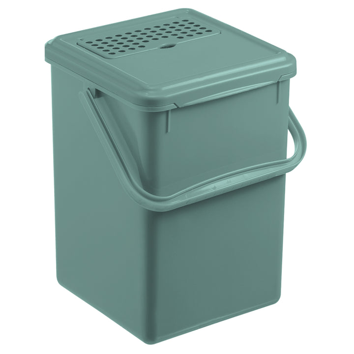 Cubo de compostaje con filtro de carbón Rotho Bio 9L verde oscuro