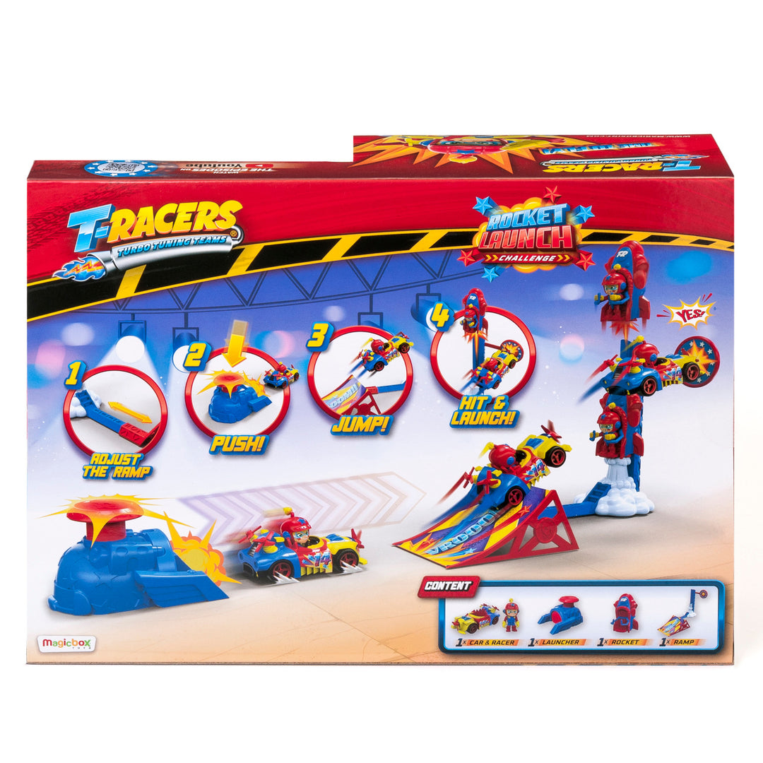 Tr Racers T T-Racers Rocket Launch Challenge Playset Exclusive Vehicle Car Set Fig ...